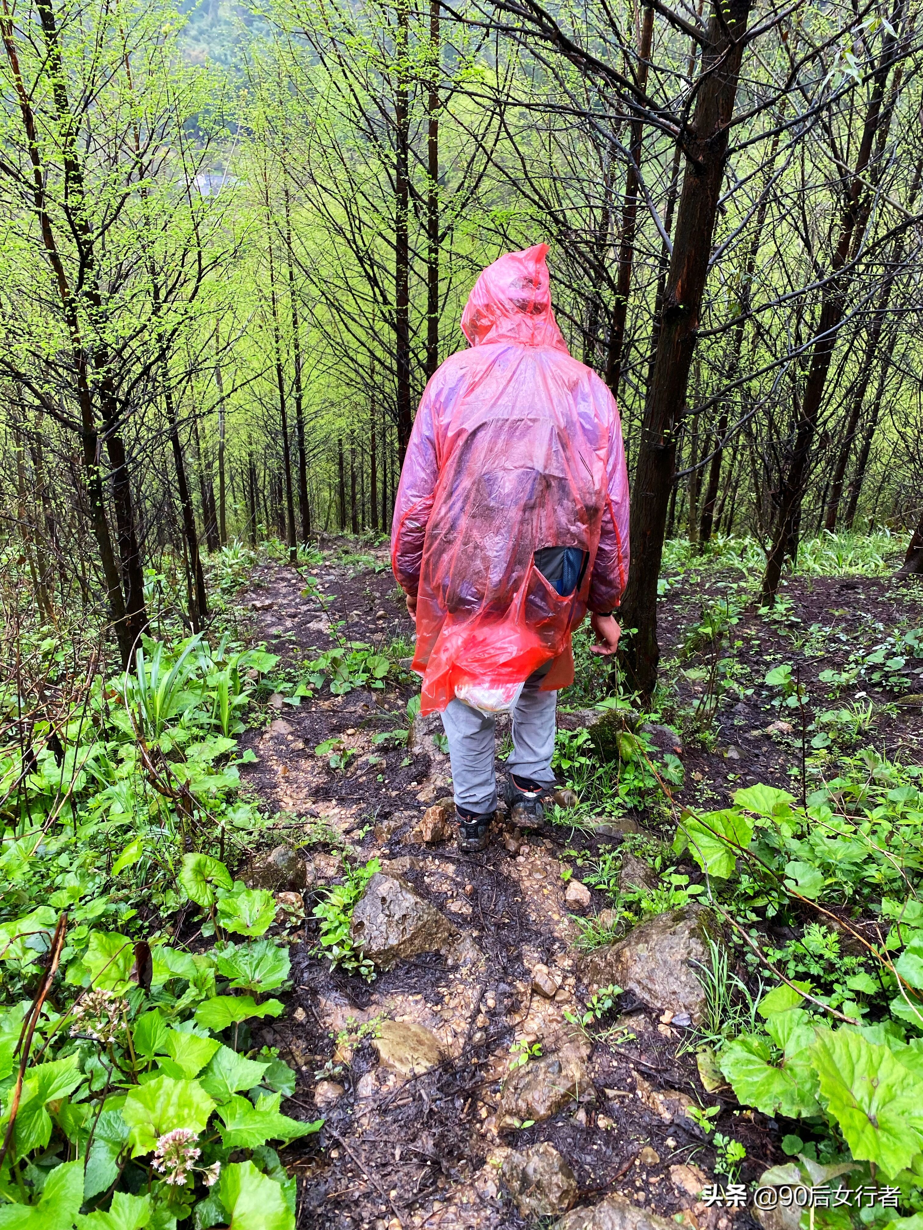 雨天徒步十里长山凹,走进大自然翻山越岭户外徒步