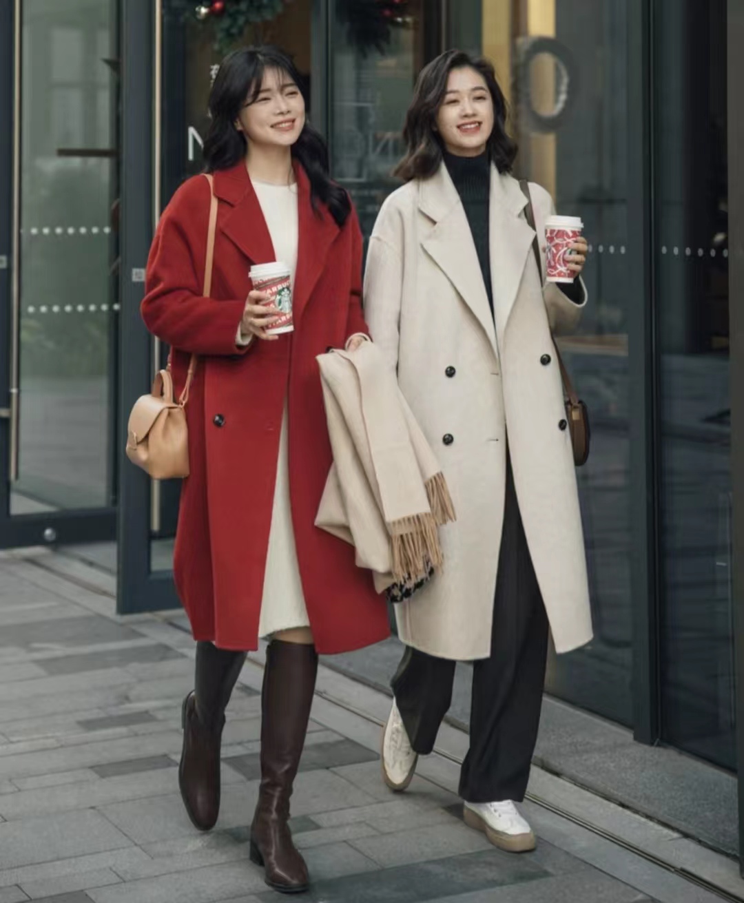 大衣30种穿搭方法,秋冬实用保暖大衣穿搭图片