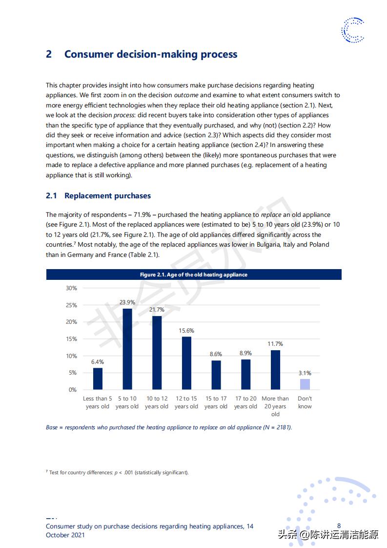 消费者对取暖装置购买决策的研究