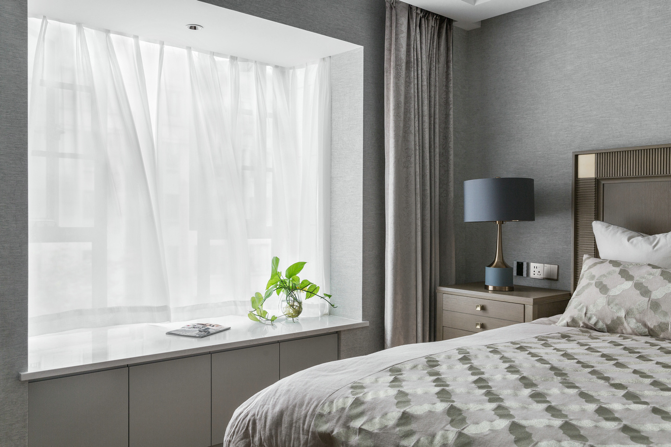 2019卧室飘窗设计获奖图片,卧室飘窗最新款最时尚设计