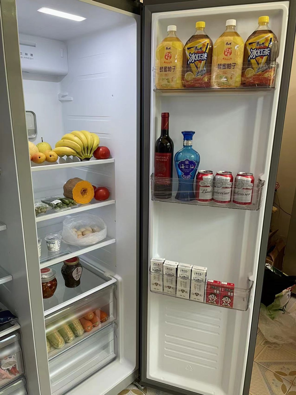 云米冰箱对开门456升变频升级版,云米冰箱对开门版评测