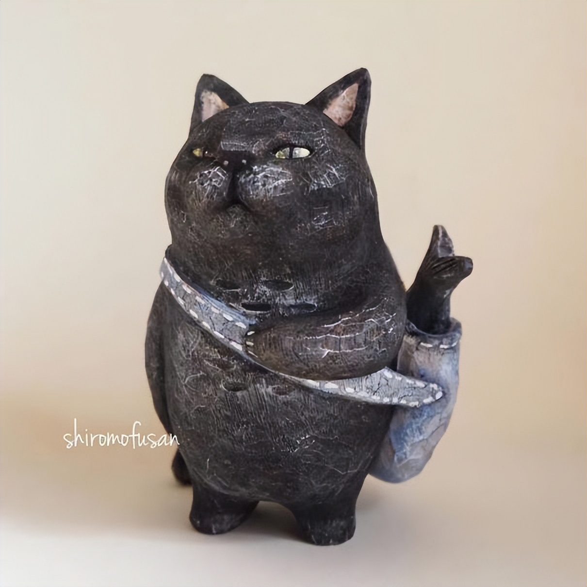 日本艺术家木雕猫,日本木雕艺术家猫