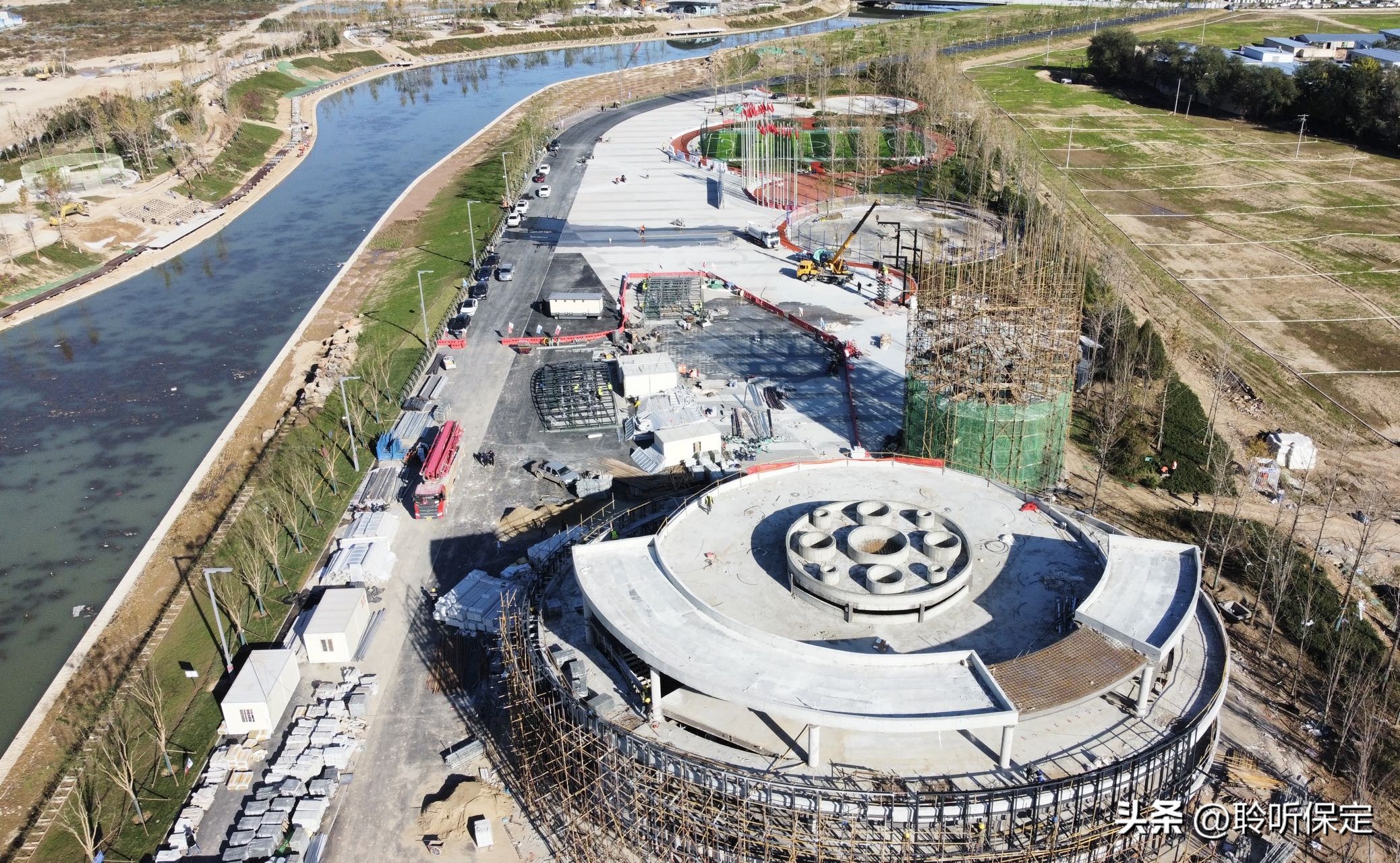 保定马拉松大本营,保定市环城水系马拉松赛道路线图