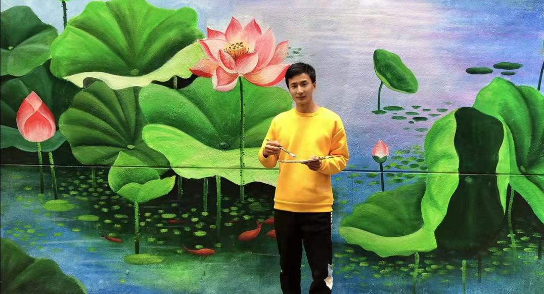 小伙画3d画太真实,民间画家3d画