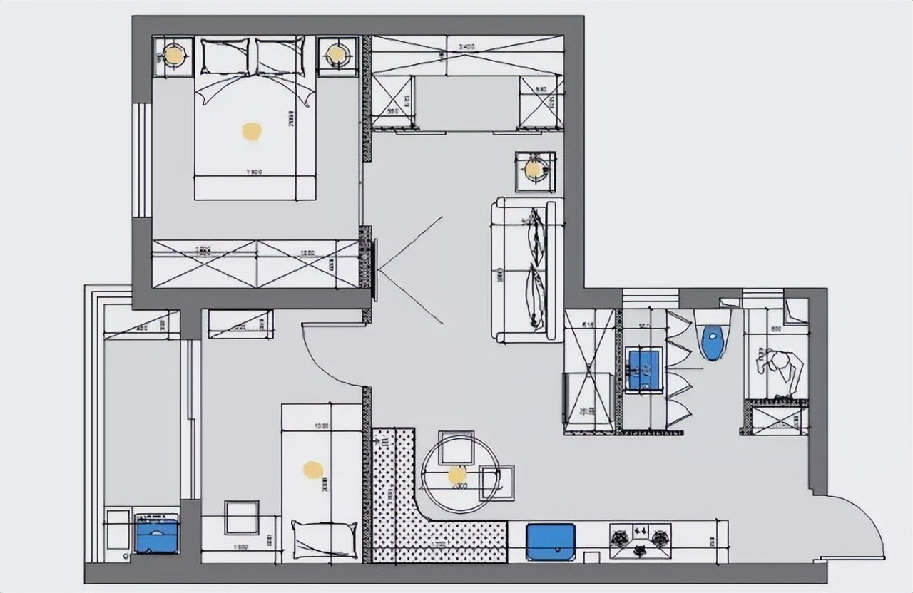 43.7平怎么装出两室一厅,40个平方如何装出2室一厅