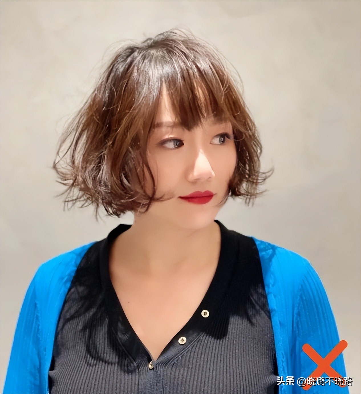 适合圆脸女生的羊毛卷短发减龄,适合发量超多的羊毛卷短发