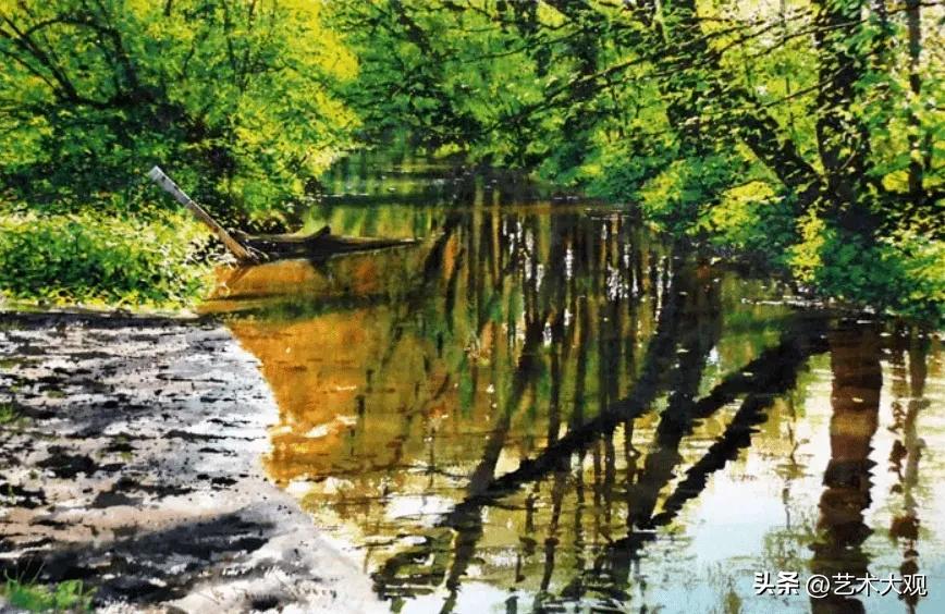 欧美风景水彩画名作,欧洲顶尖水彩大师的风景画欣赏