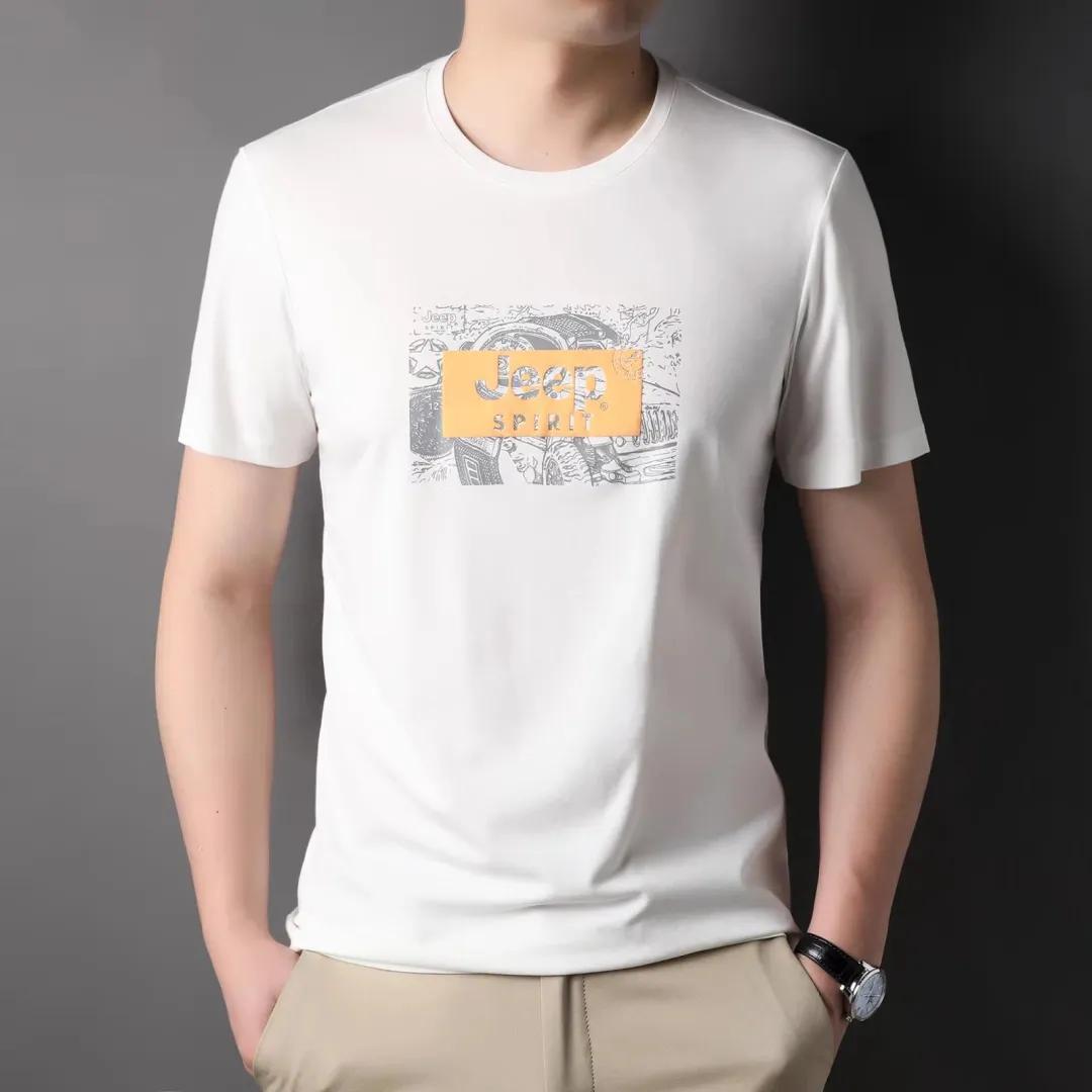 jeep短袖t恤专卖店男装翻领,jeep短袖t恤男纯棉官方正品