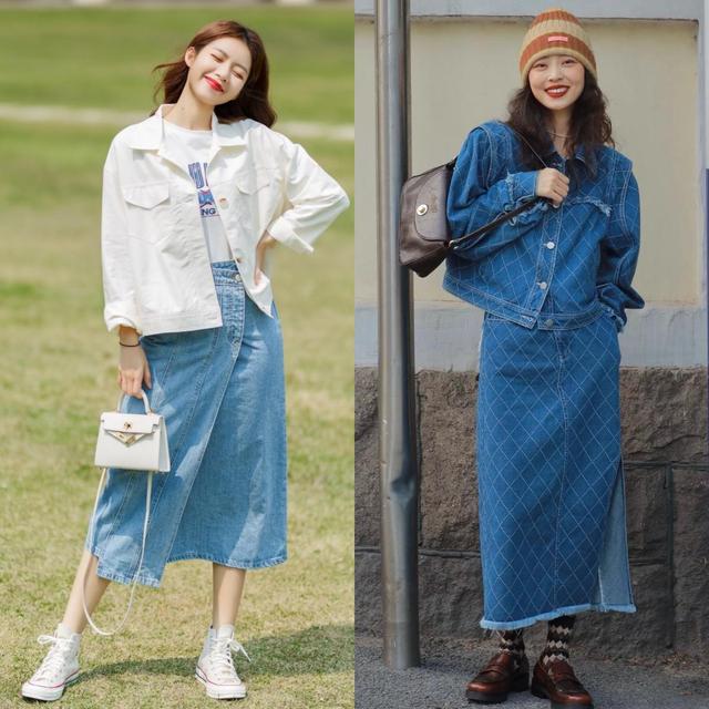 适合女生显腿长的款式上衣,上衣很长的裙子很短怎么穿好看