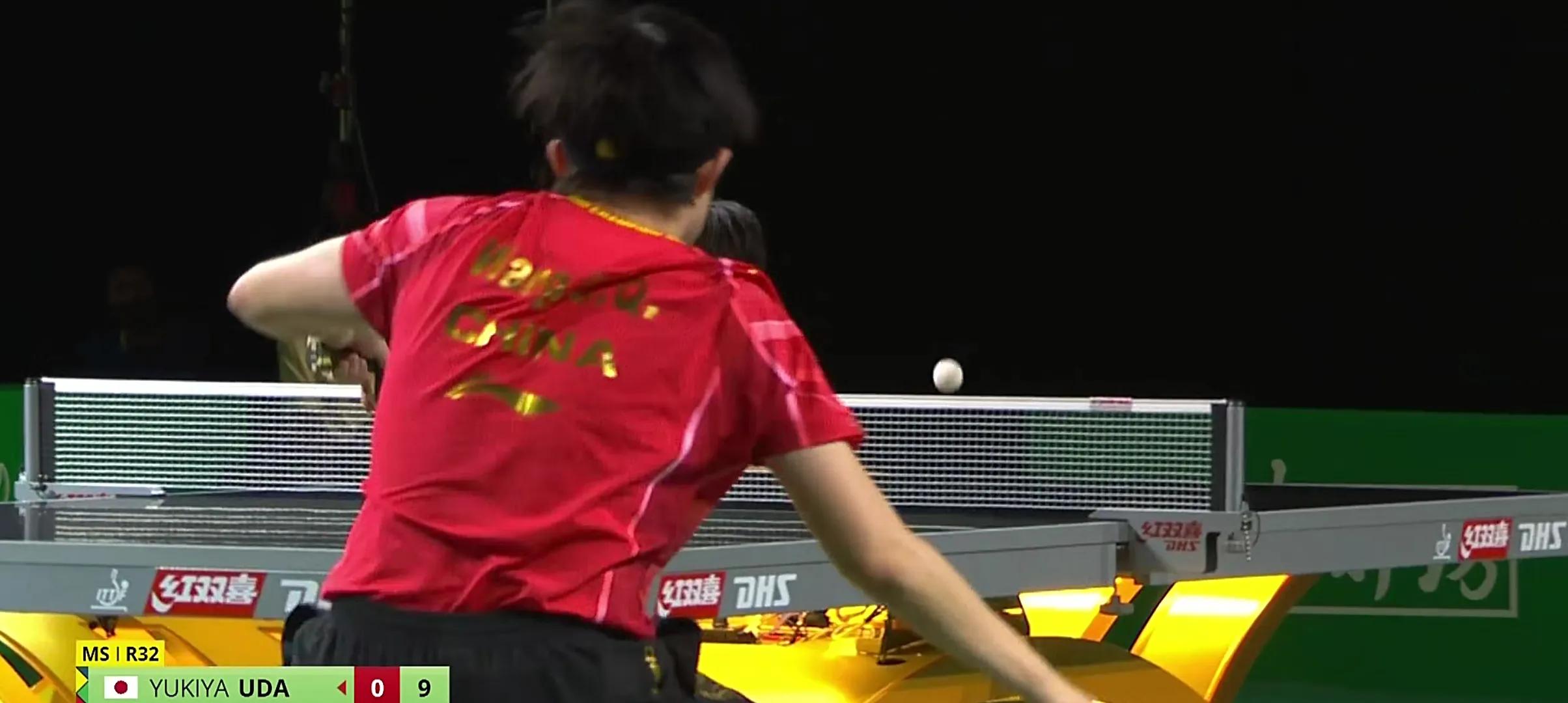 王楚钦胜樊振东夺乒乓男单半决赛,王楚钦11比1宇田幸矢