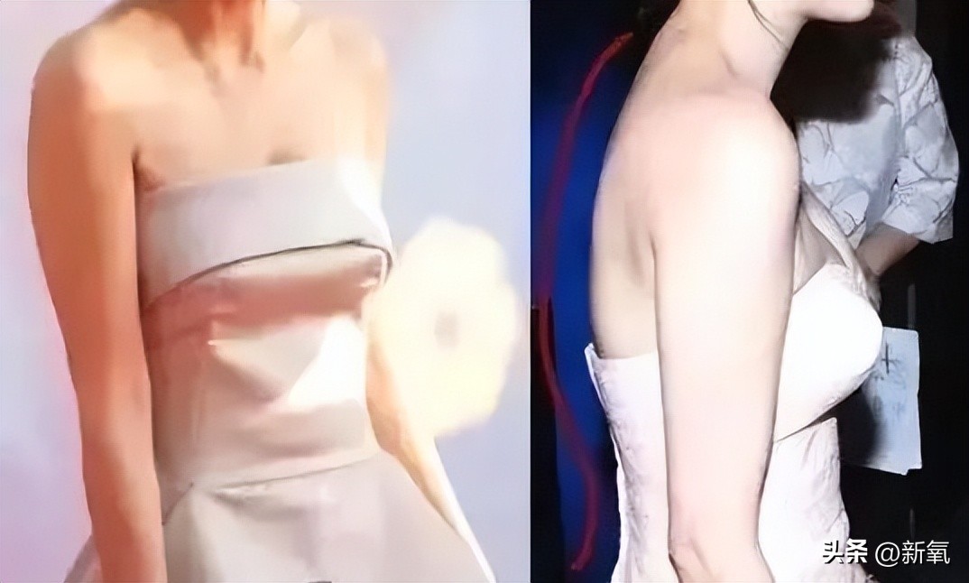 圆脸女明星拍照为什么没有双下巴,女明星圆肩对比