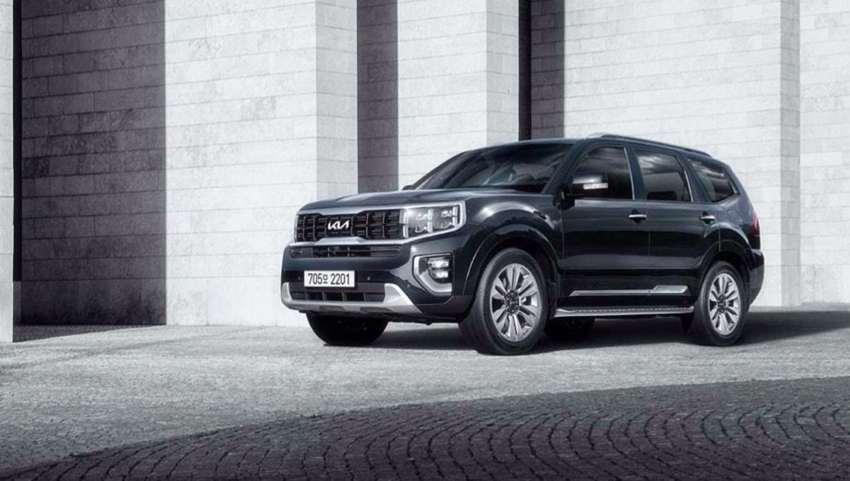 全新起亚霸锐海外实车硬朗的造型,起亚霸锐和现代维拉克斯