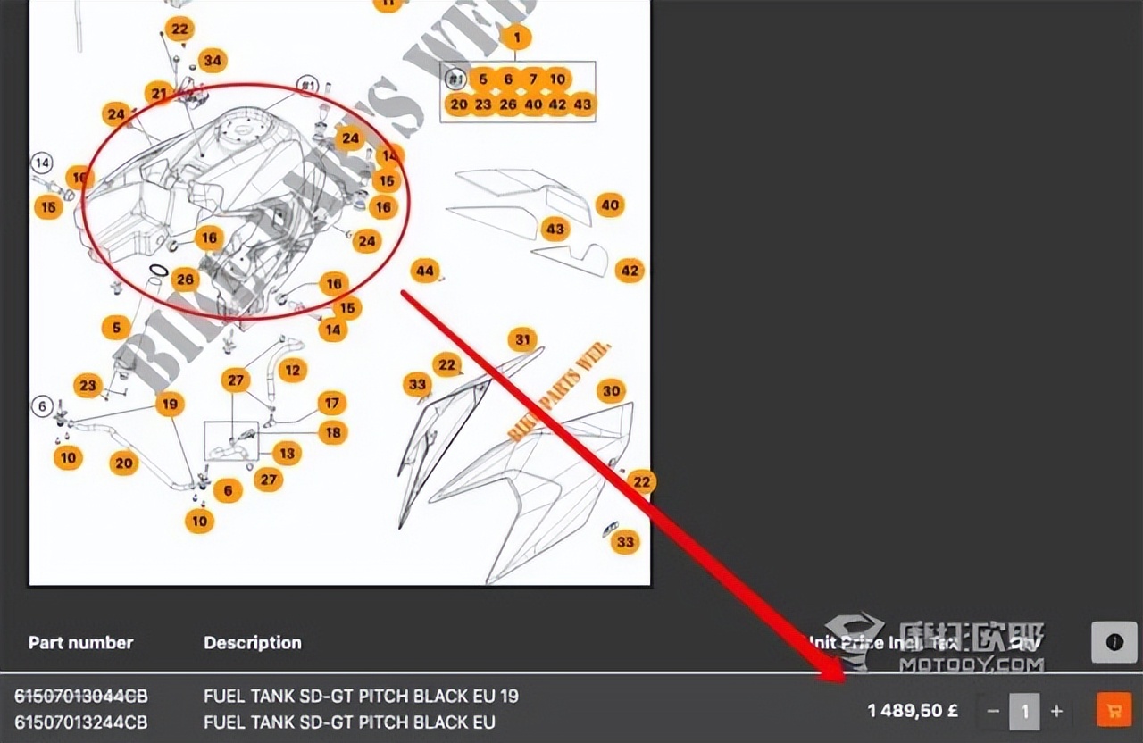 ktm越野大油箱,为啥说ktm油箱贵
