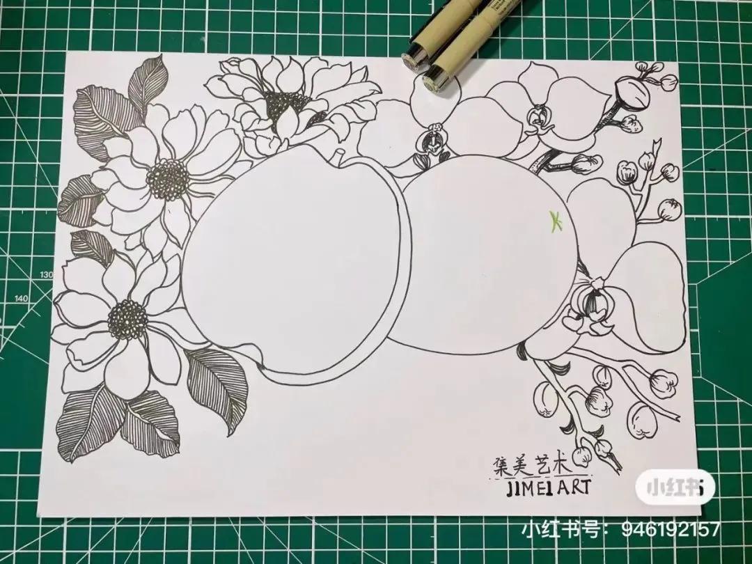 彩铅画出马克笔的效果,彩铅马克笔混合画