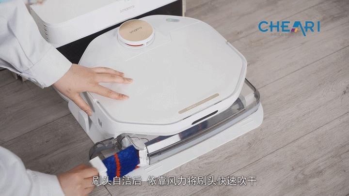活水清洗扫地机器人,智米洗地机器人开拓者2