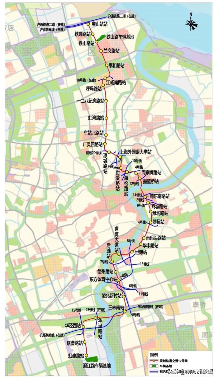 宝山区地铁3号线上海火车站,沪渝蓉铁路宝山段