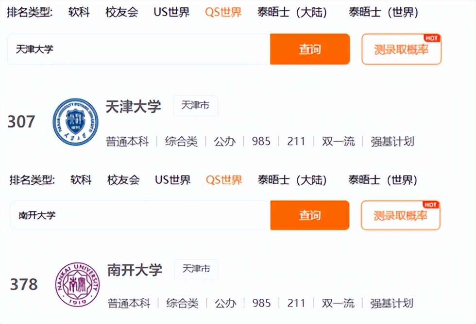 天津理工类高校排名一览表,天津理工大学全国排名榜