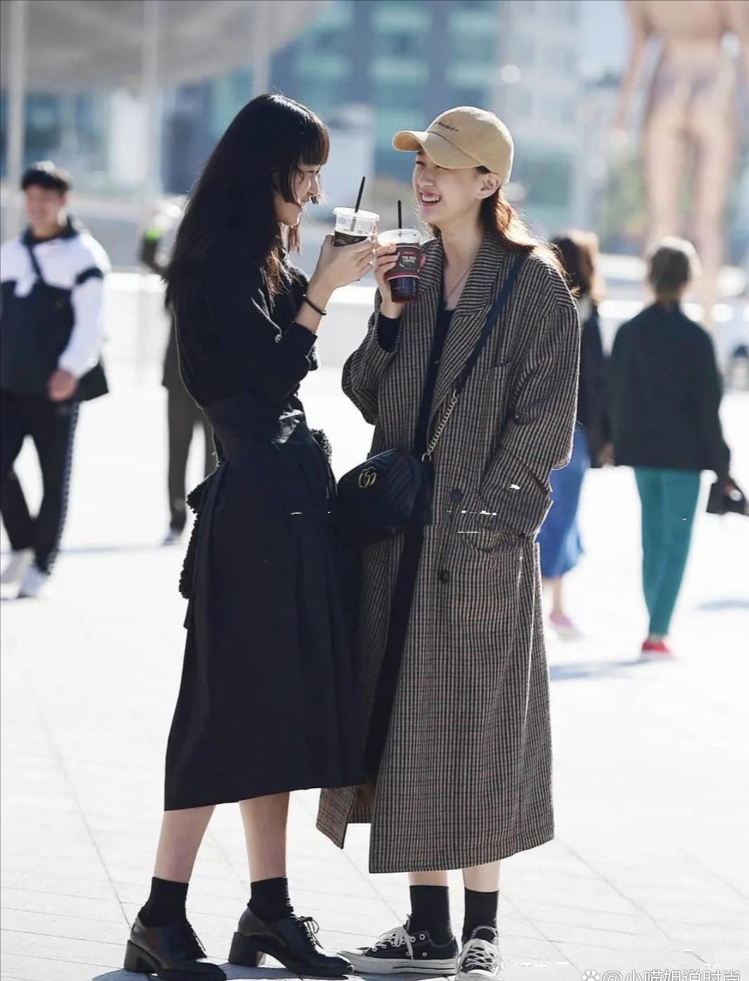 好看的韩国女性高级感穿搭,韩国高级感御姐风黑色系穿搭