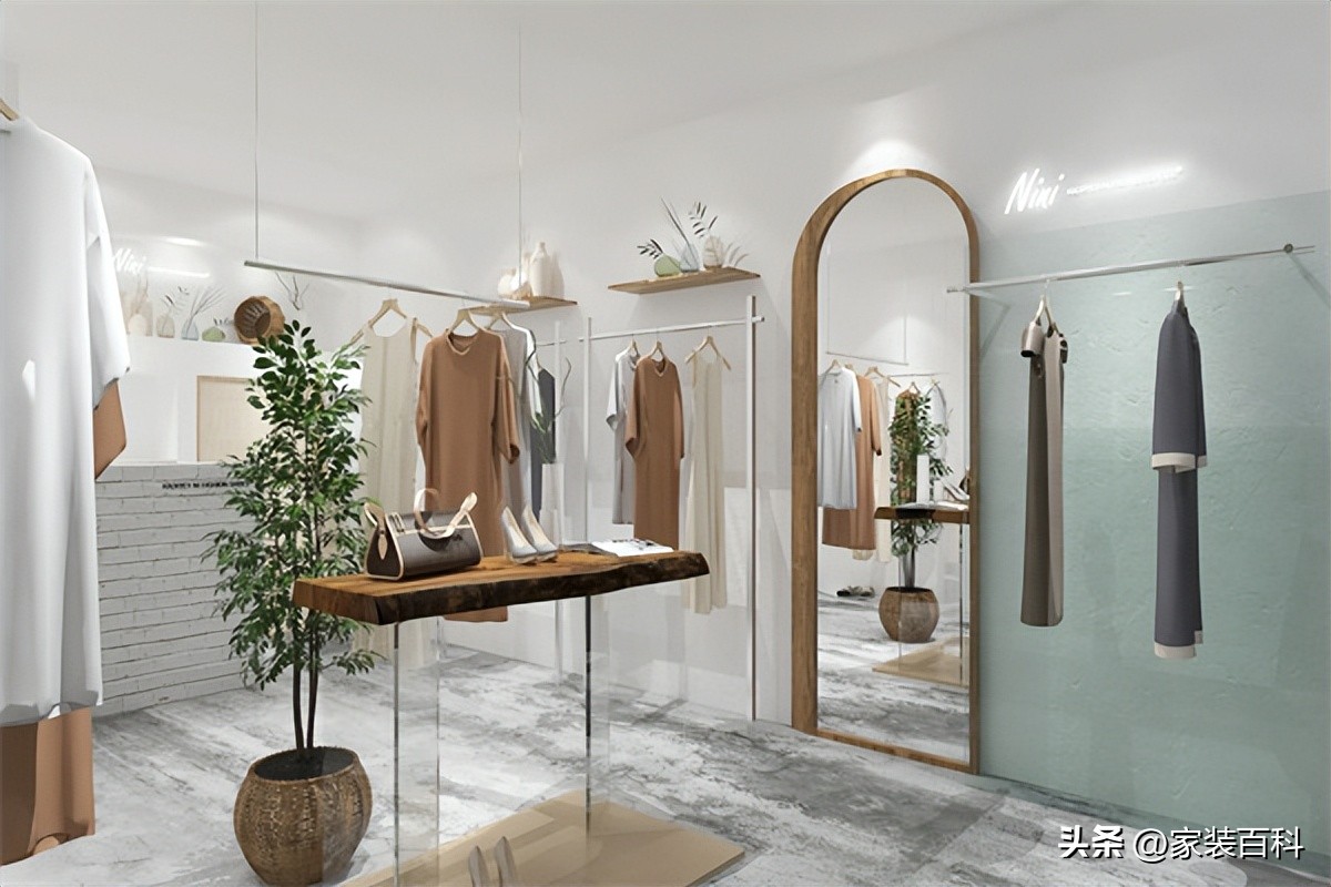 复古风格服装店装修效果图大全,服装店装修20平方长方形多少钱