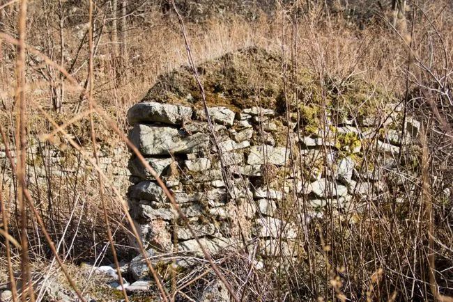 冬天寻访秦岭大峪，不但还有古道遗迹可循，还能见到这条野生广告