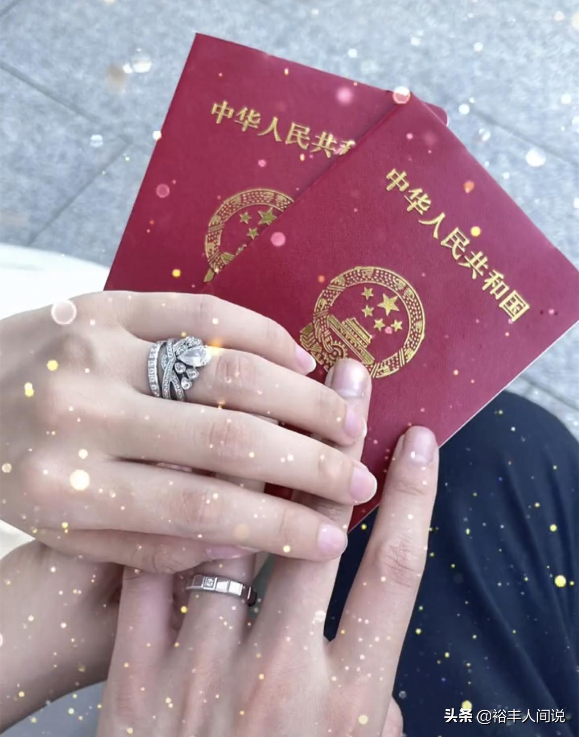 恭喜！高颜值网红十缨与男友登记结婚，甜晒Angelababy同款钻戒
