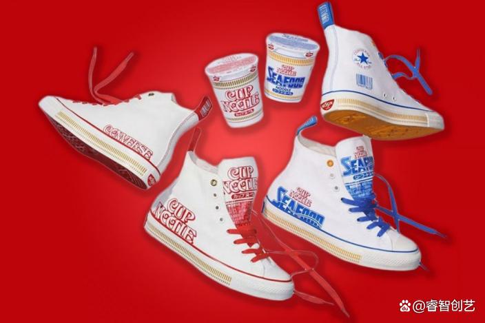 「从头到脚」！日清跨界联名从食品改到鞋子，海鮮味潮鞋出炉