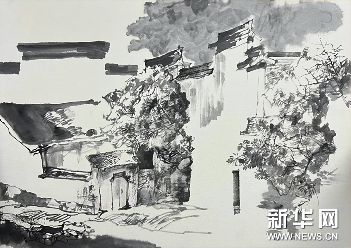 泾县中国山水画,泾县风景写生