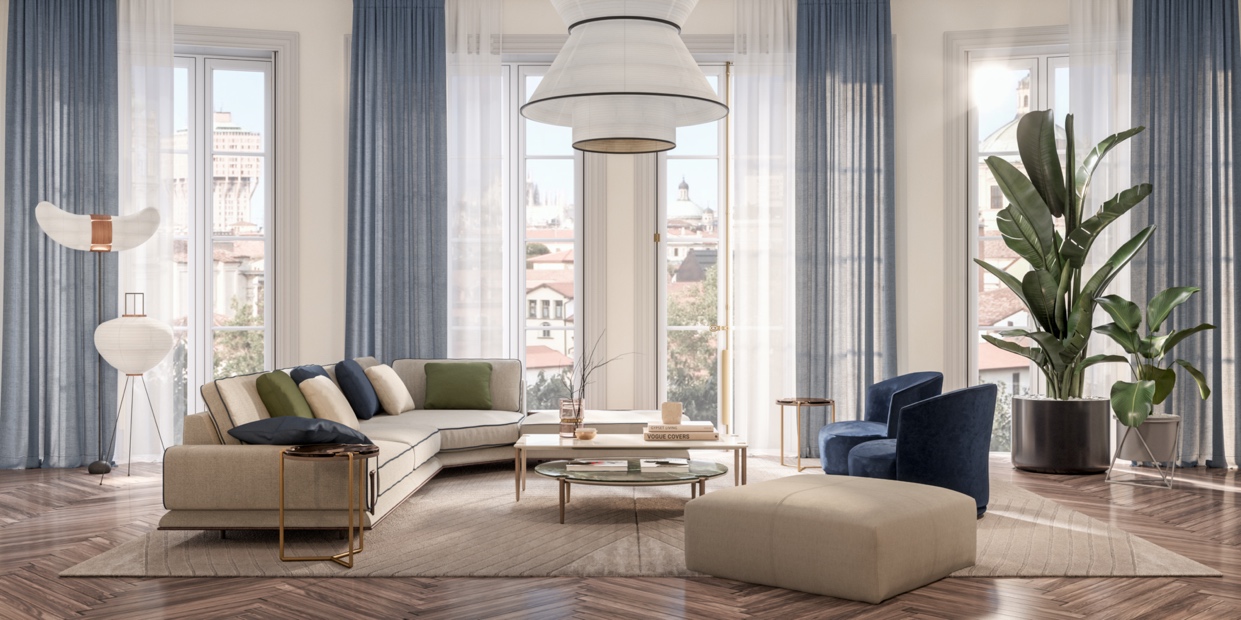 轻盈明亮的米兰现代空间，感受TURRI意式美感