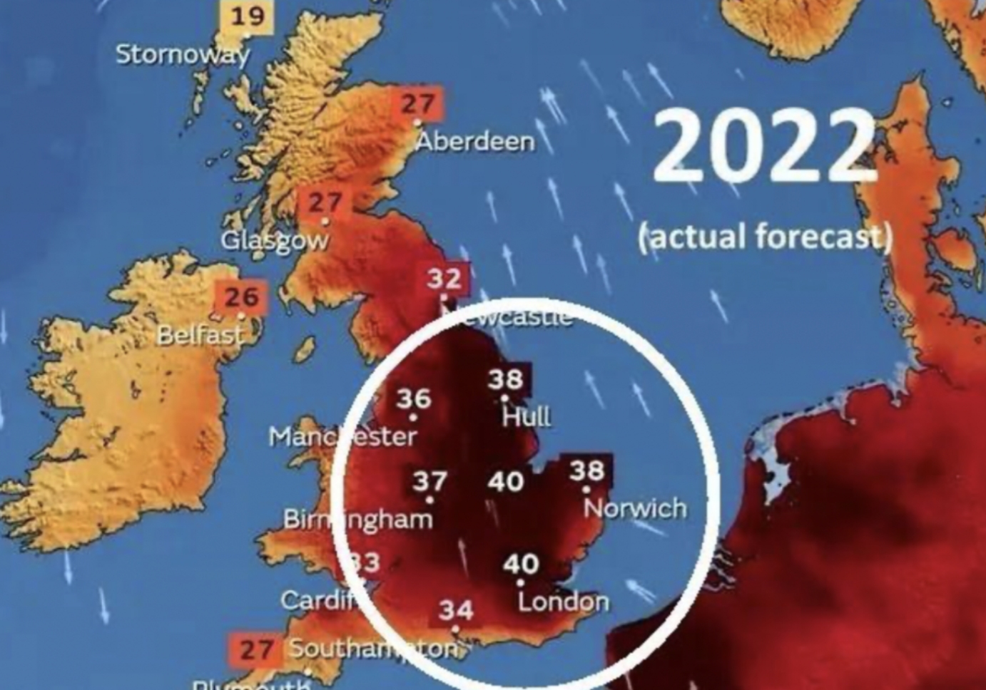 北极圈出现了38度罕见高温,北极圈温度升高到38度