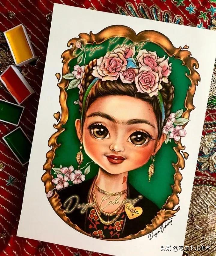 画动漫用水溶彩铅还是油性彩铅,彩铅马克笔画动漫人物初音未来