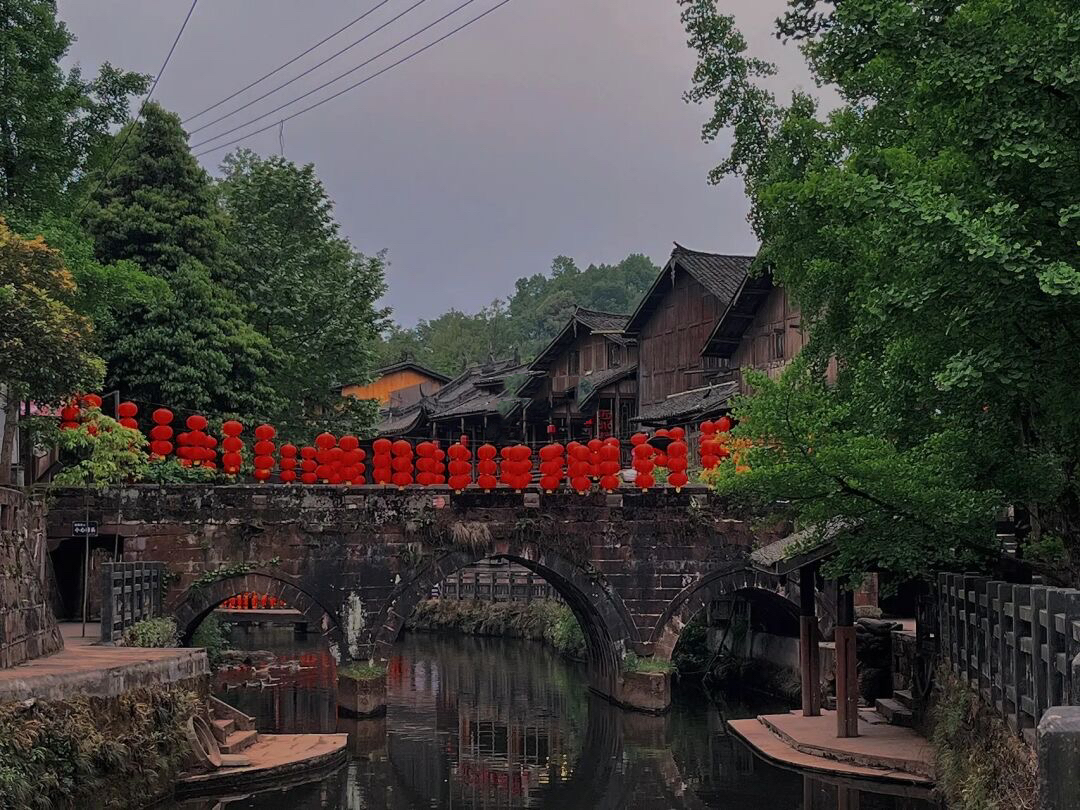 成都近郊一个小众禅意古镇,成都茶山古镇图片