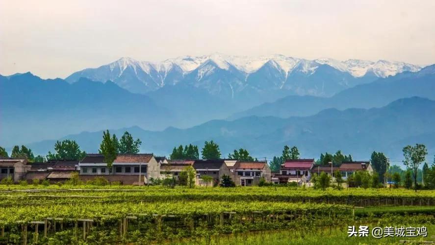 眉县自然景观,山水园林的自然风景