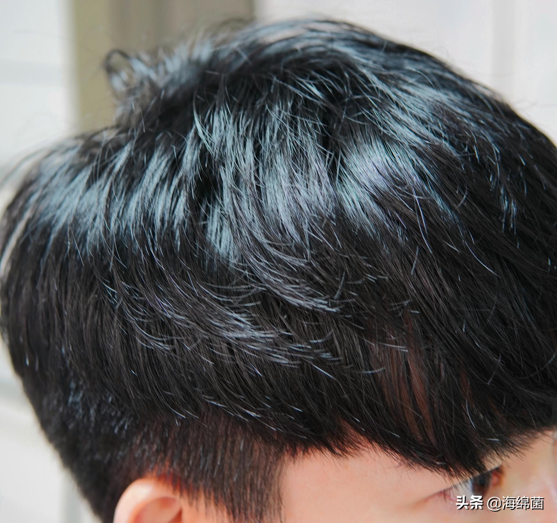 男士洗头控油蓬松,洗发吹干