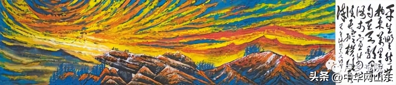 山东籍画家孙博文巨幅水墨画,极端的画家