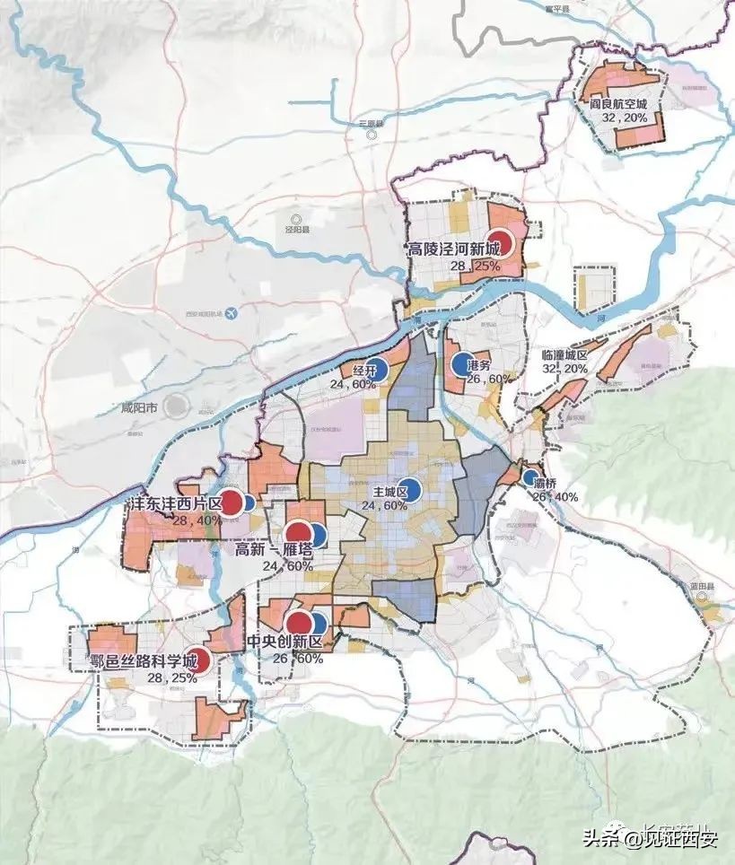 2022-2035西安国土空间规划,西安国土规划2020-2035主城区范围