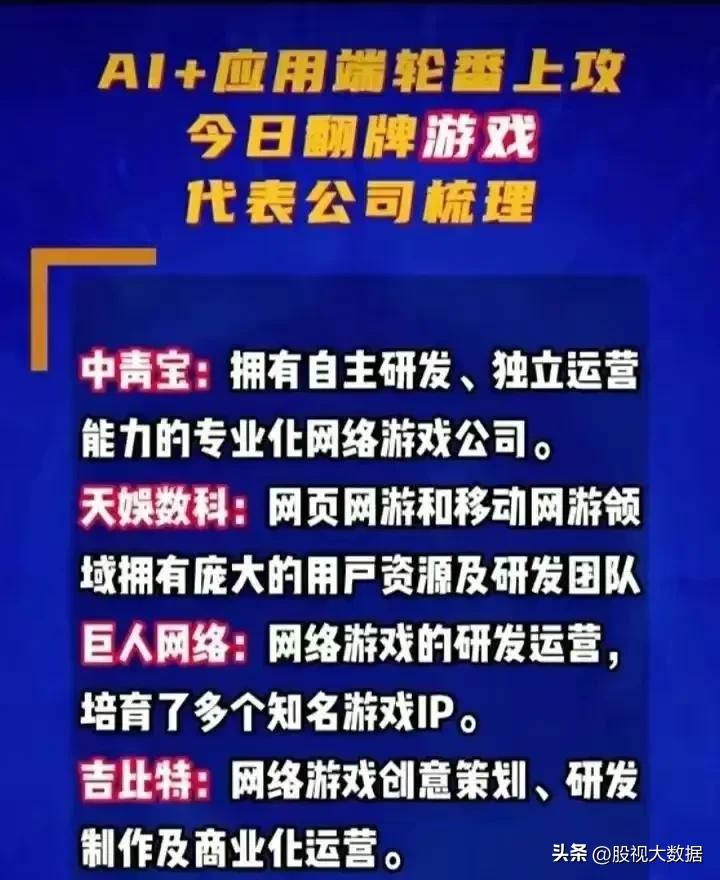 游戏板块股票大涨来临,游戏板块4季度上涨主线板块