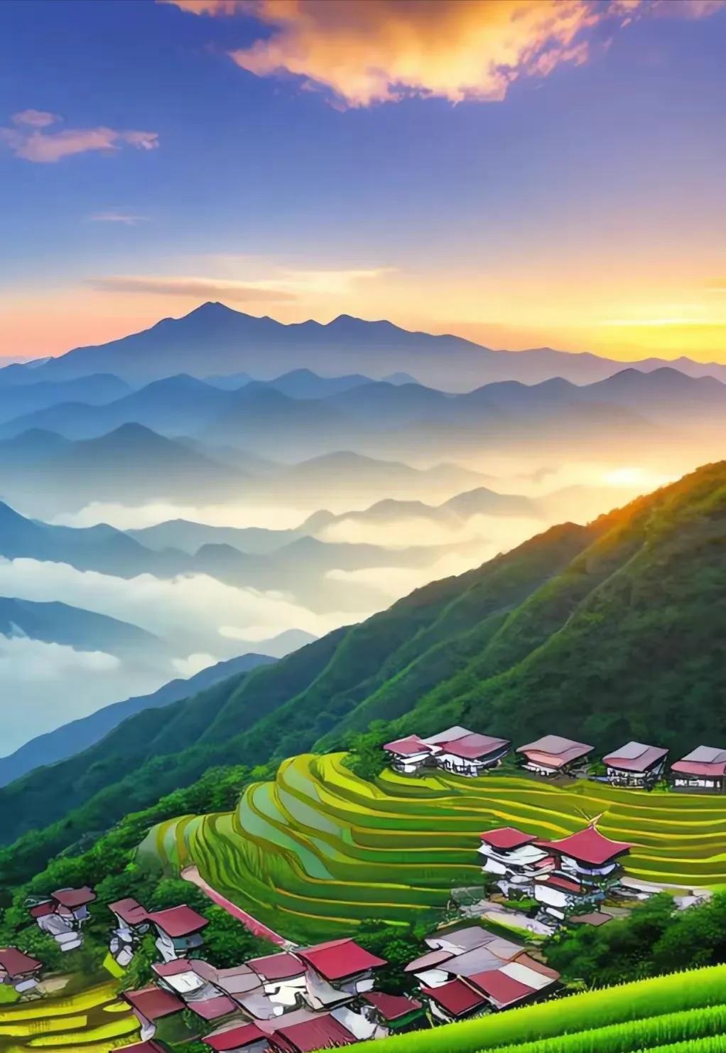 醉美田园风光尽收眼底,醉美古城村田园风光