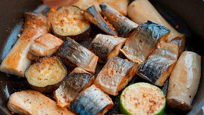 日式碳烤青花鱼做法,干煎小金枪鱼