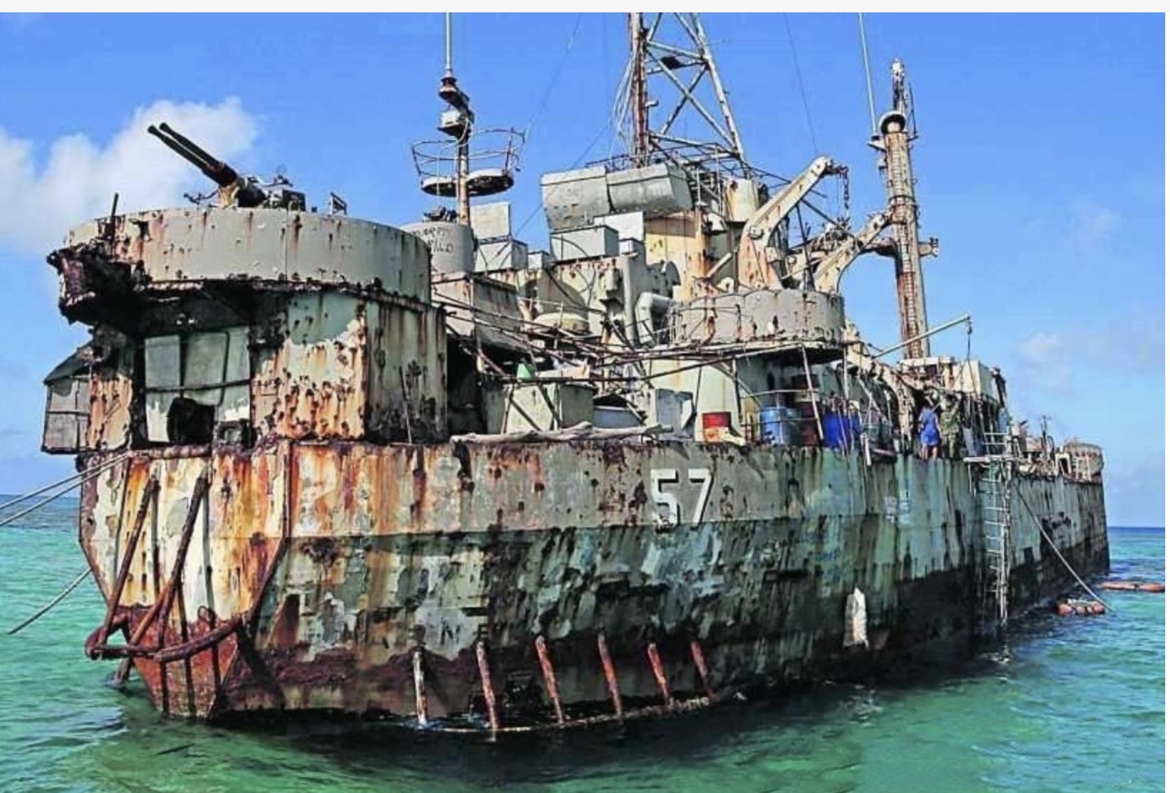 菲律宾4艘船强闯仁爱礁成功了吗,菲律宾会主动拖走仁爱礁的军舰吗