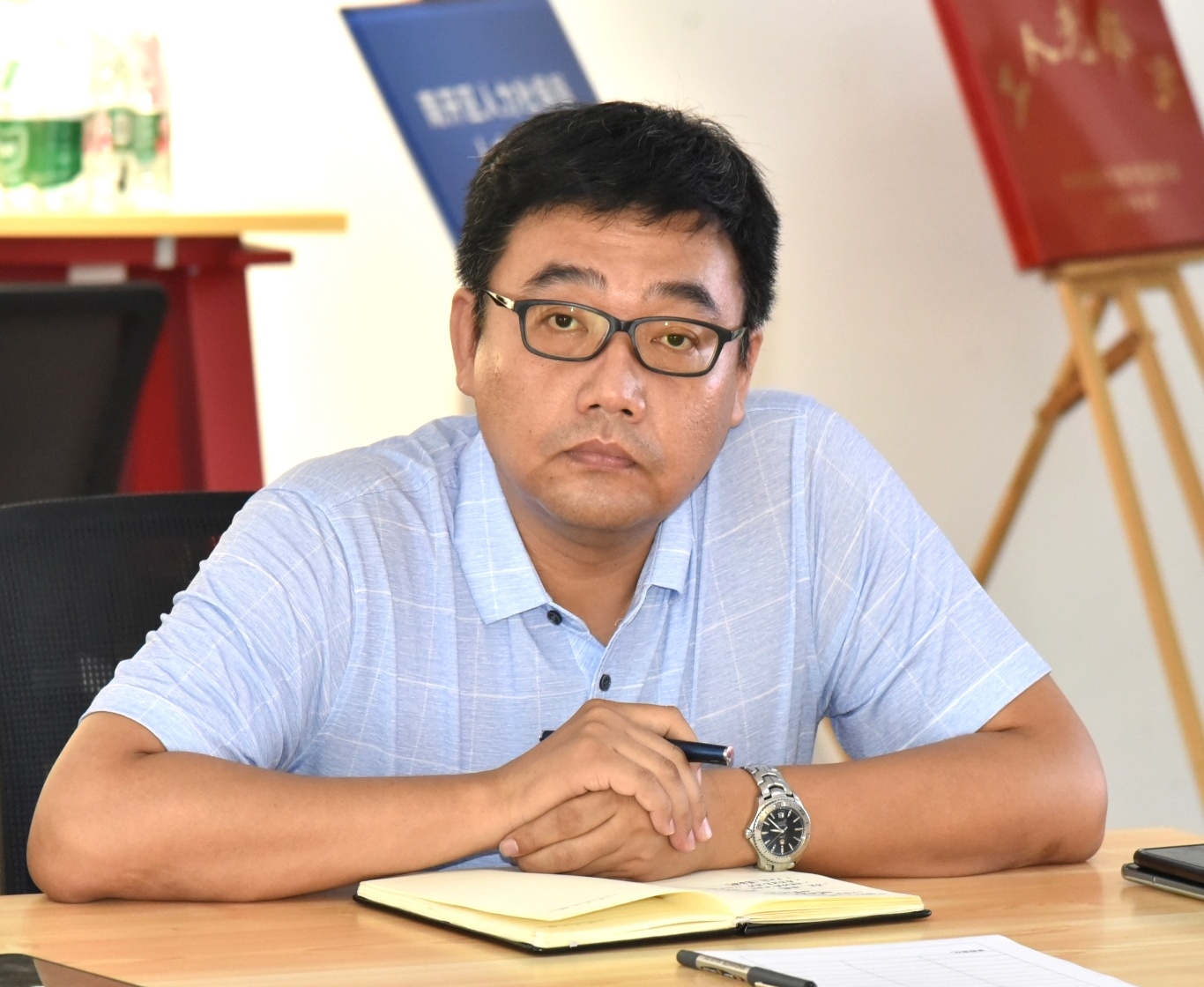 天津市博创园组织企业学习市十二次*党**代会精神周政宣讲李镜琦主持