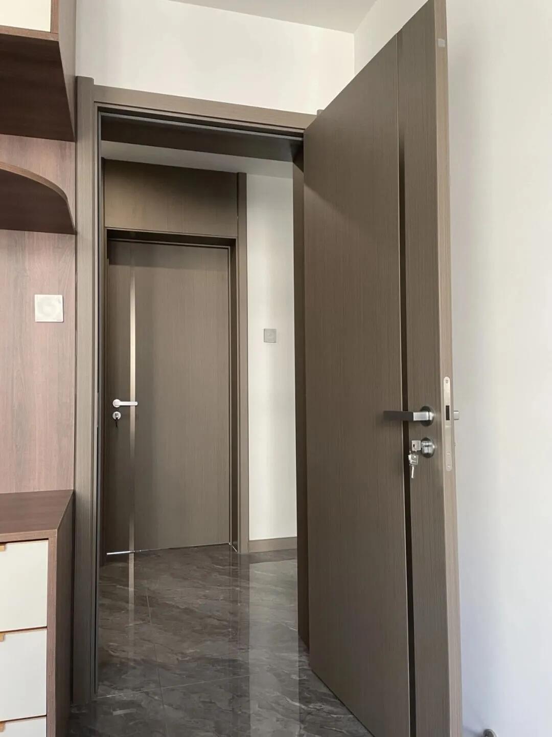 白墙搭配什么颜色木门,房间木门颜色搭配效果图