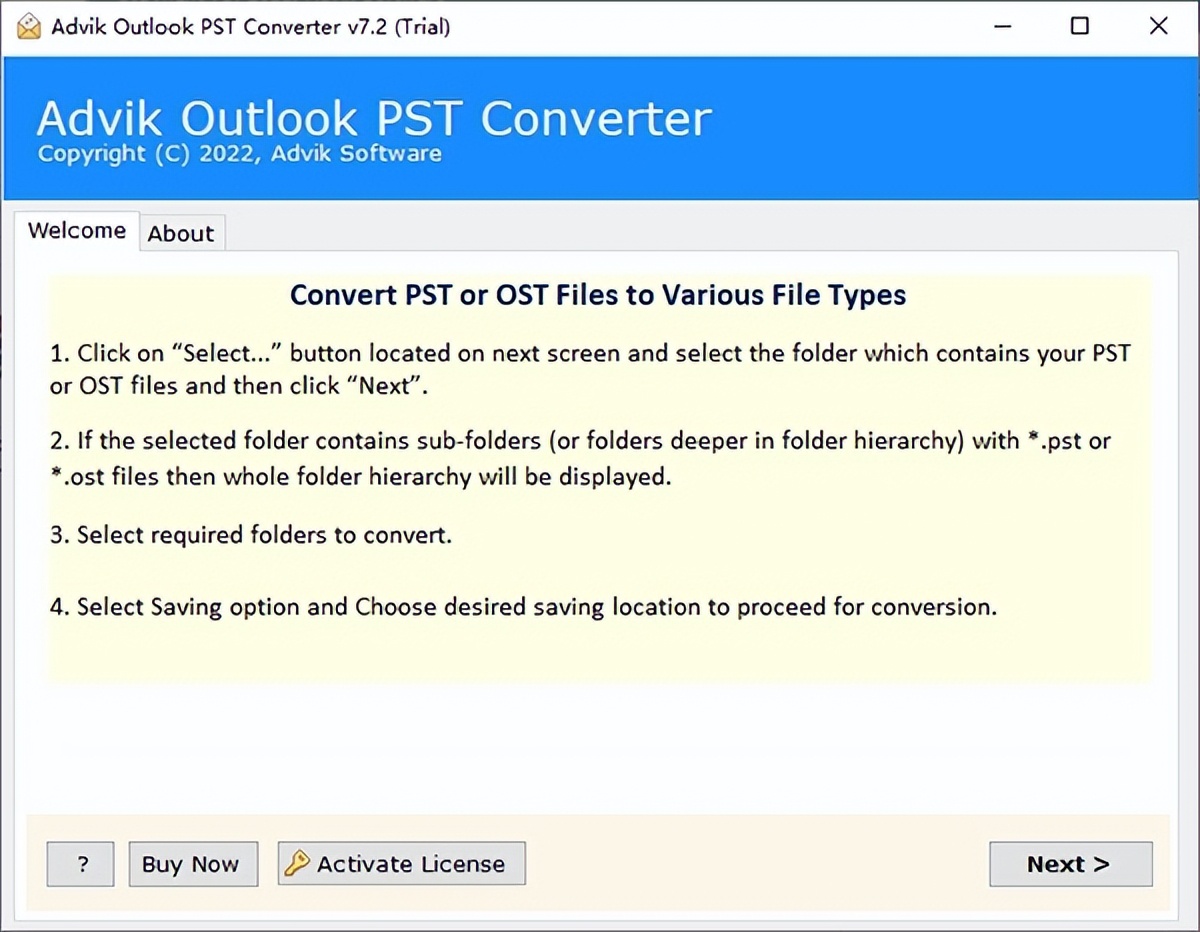 AdvikOutlookPSTConverter——文件格式转换工具推荐
