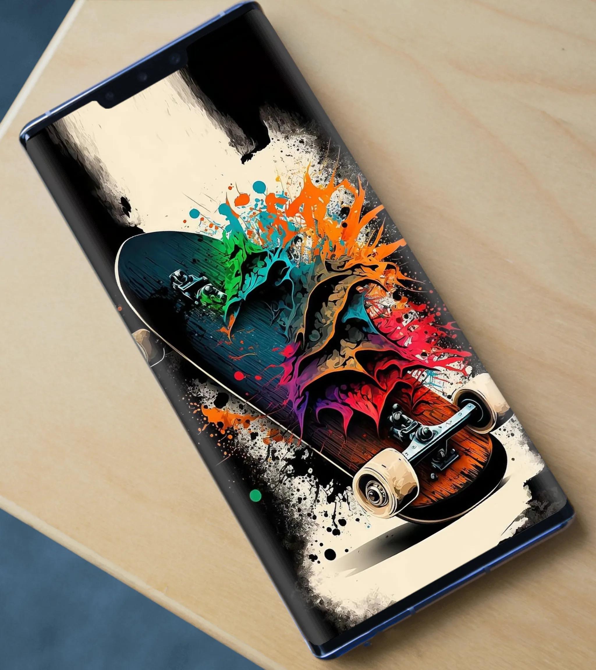 鲜艳色彩拼图手机壁纸,色彩堆叠手机壁纸