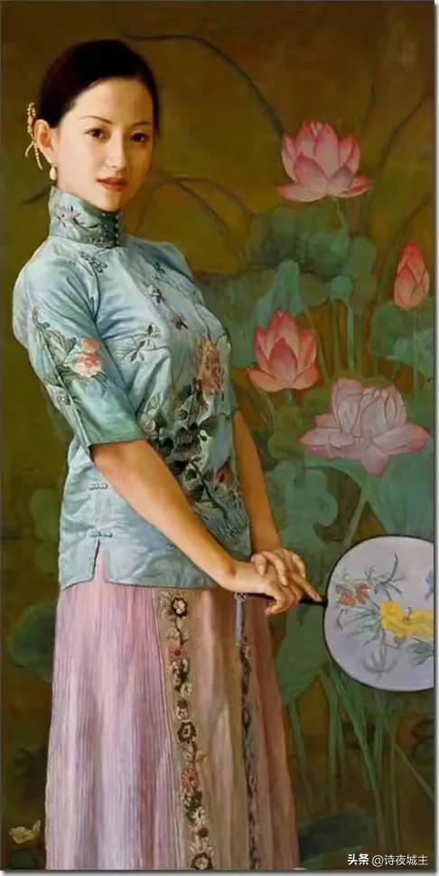 陈逸鸣油画简介,陈逸鸣仕女画欣赏