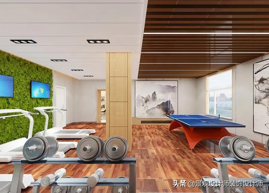 健身房设计方案效果图费用,健身房设计案例大全