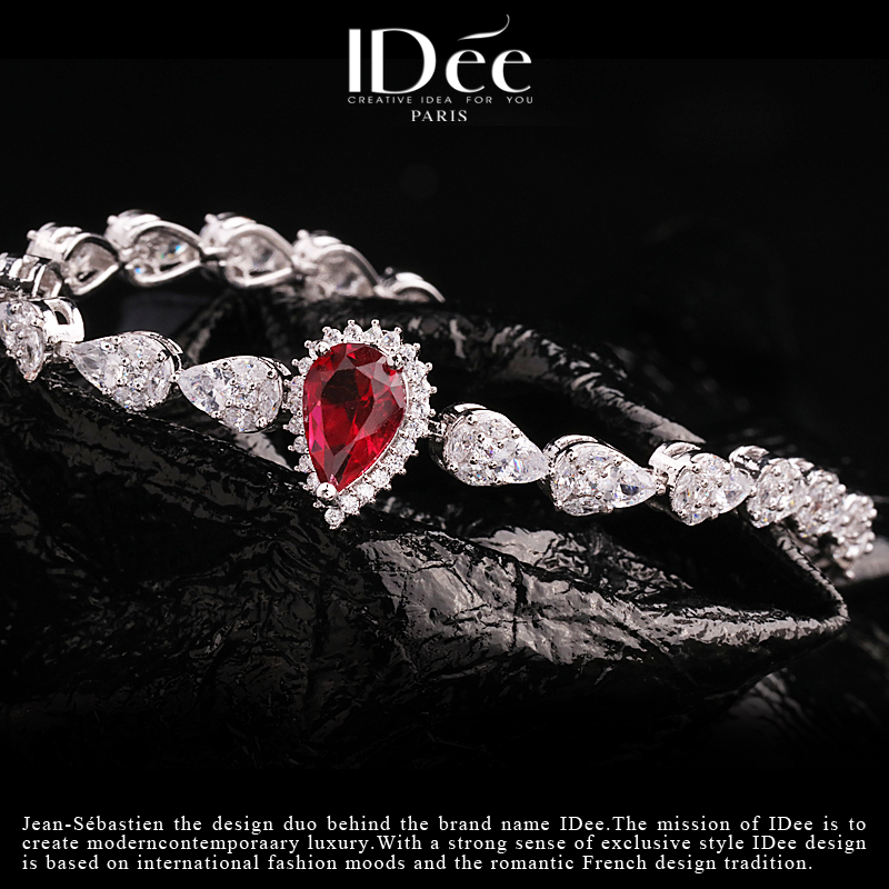 美丽如你，独领风姿——IDee心相悦系列红宝石闪钻手链婚礼腕饰