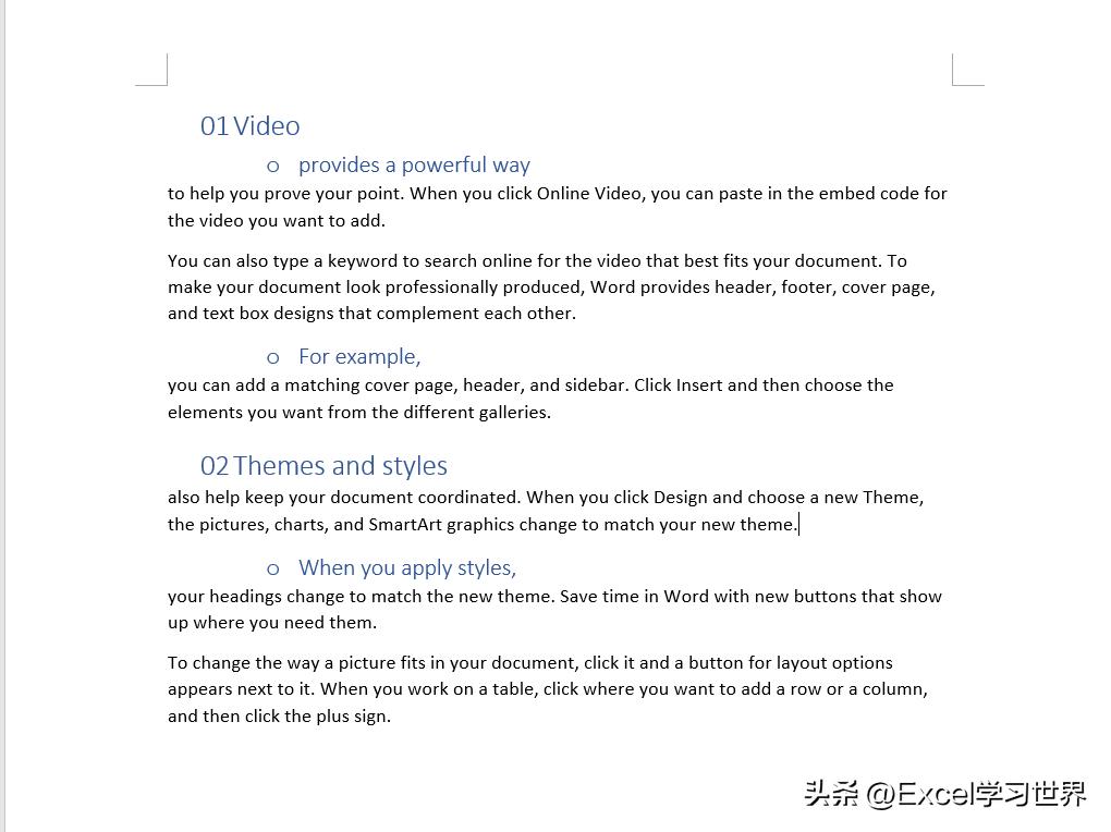 word文档如何生成自动目录,word文档自动生成目录