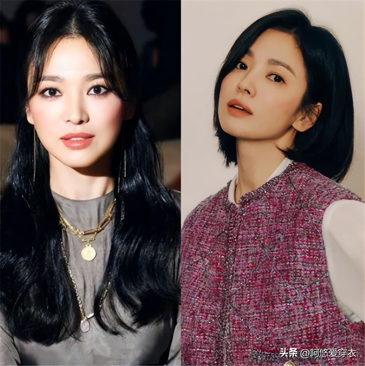 40岁烫短头发怎么烫好看,减龄头发过肩烫