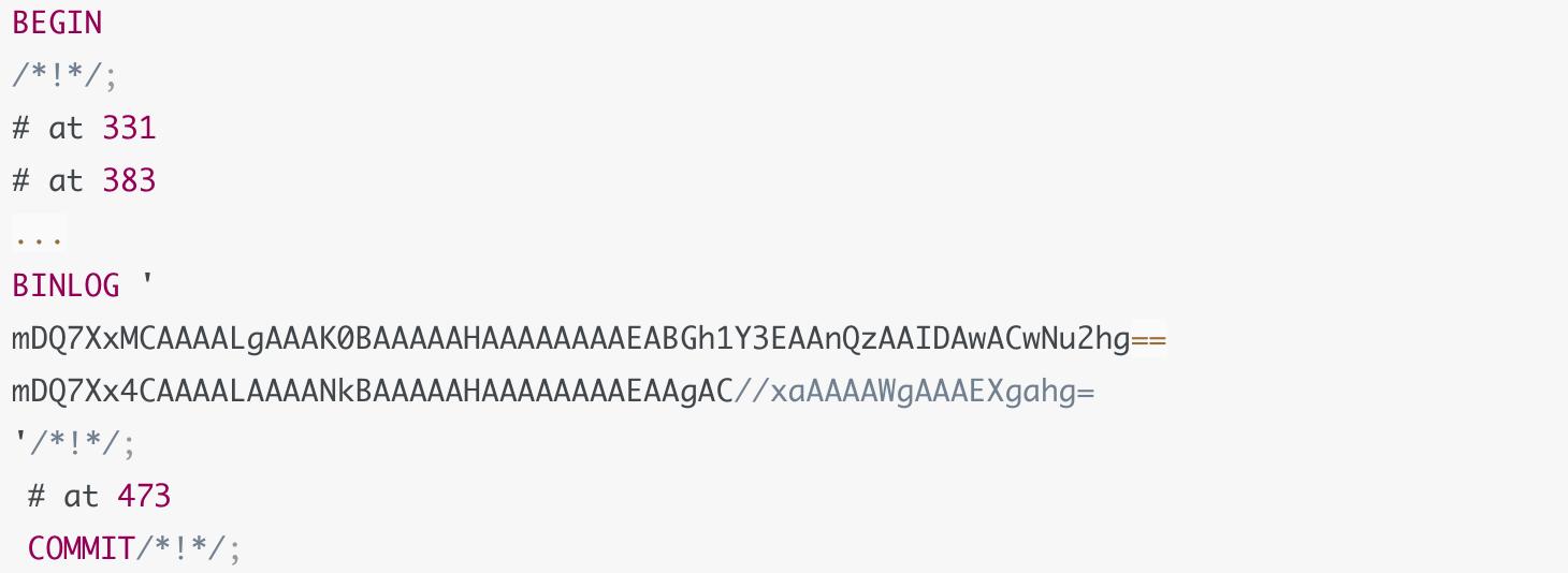 mysqlbinlog三种模式,技术分享mysql