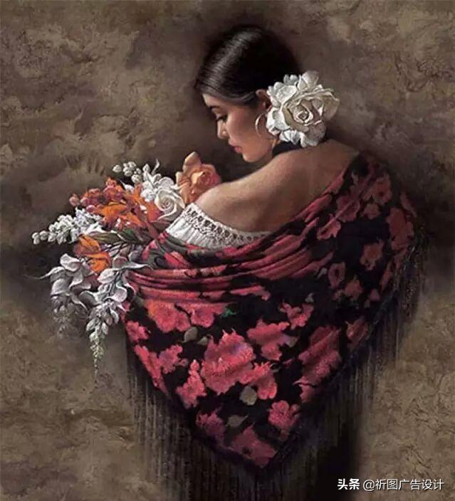 印第安人油画高清,印第安人油画艺术